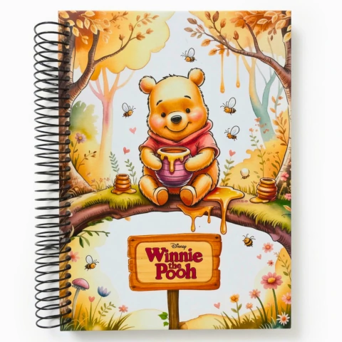 Caderno A5 Urinho Pooh – Capa Dura