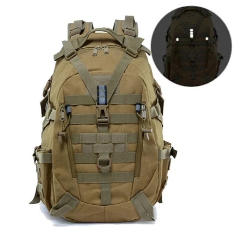 Mochila Tática Wolf Claw Assalt 40L — Militar Estilo Cargo Unisex