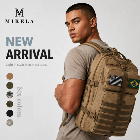 Mochila Militar Wolf Claw 50L — Tática Impermeável Grande Reforçada