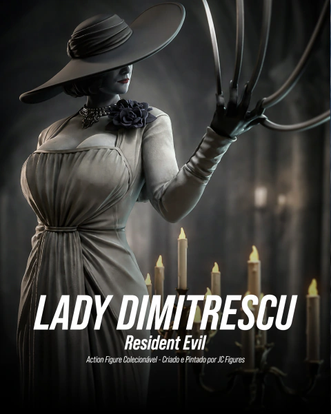 Lady Dimitrescu Resident Evil - Figure Colecionável