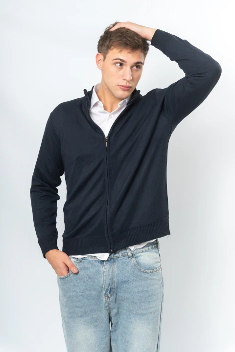 CAMPERA CUELLO TRAMADO