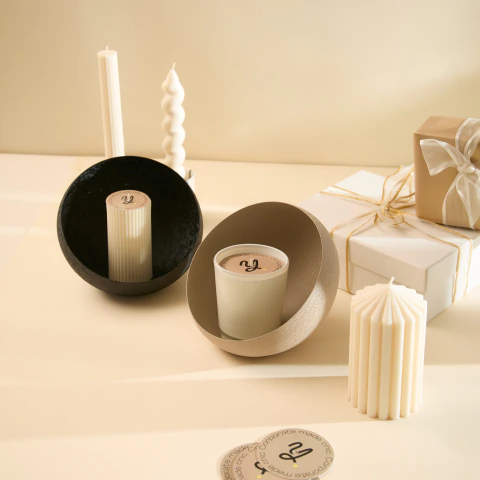Box relax con velas y portavelas