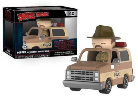 Funko Dorbz Ridez: Stranger Things - Hopper con Camioneta de Policía #40