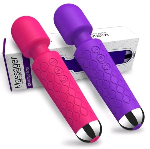 VIBRADOR MASSAGEADOR COM 28 MODOS DE VIBRAÇÃO E CORPO TEXTURIZADO