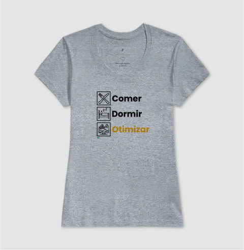 Comer, Dormir, Otimizar. Repetir. na internet