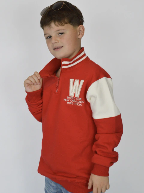 BUZO NIÑO ROJO W
