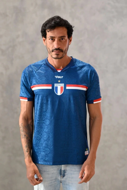 Camisa Oficial Fortaleza Jogo 3 2025 com Número Masculina Volt