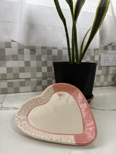 Plato corazón individual