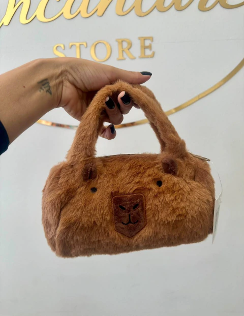 Bolsa Capivara De Pelúcia Fofinha Estilo Kawaii Cute