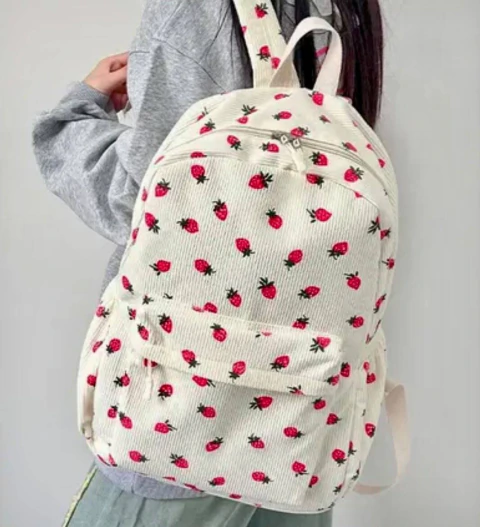 Kit Mochila 3 Peças Lancheira Térmica Estojo Volta Às Aulas Kawaii
