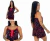 Kit 2 Pijama Short Doll de Liganete Preto com Estampa de Moranguinhos