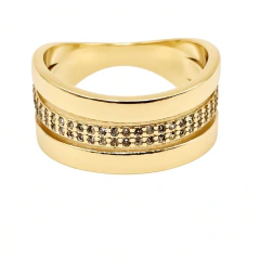 ANEL TRIPLO COM FAXA ZIRCONIA n20