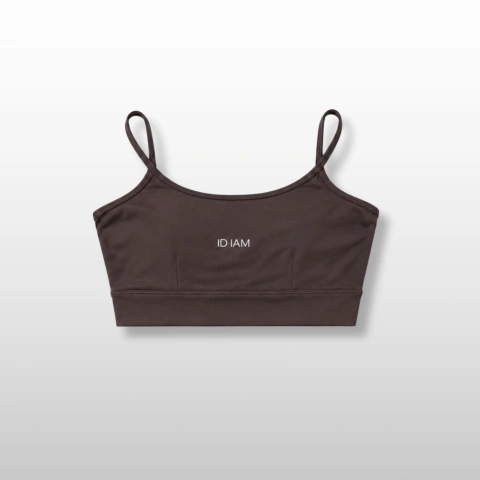 Top FLOW Costas Abertas Design Minimalista Marrom - comprar online