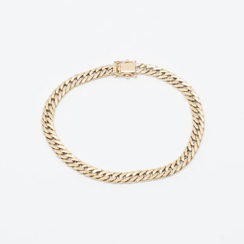Pulseira Elo Grumet Ouro Amarelo 10k