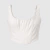 Cropped Estruturado com Decote Quadrado e Recortes - comprar online