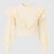 Suéter de Tricot Trabalhado com Babados em V - comprar online