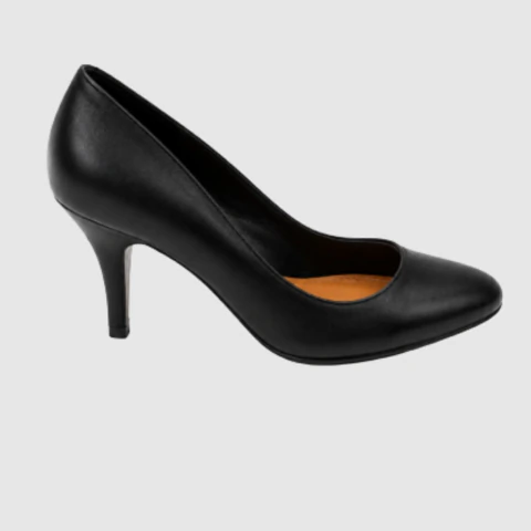 Scarpin Schutz em Couro com Salto Médio