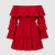 Vestido Curto Ciganinha com Babados em Camadas - comprar online