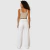 Calça Wide Leg de Algodão com Elástico e Amarração - comprar online