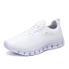 Tênis Unissex Esportivo Branco Caminhada Tamanho Especial - comprar online