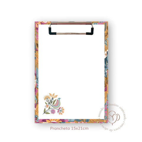 Prancheta 15x21cm - Coleção Pássaros - comprar online