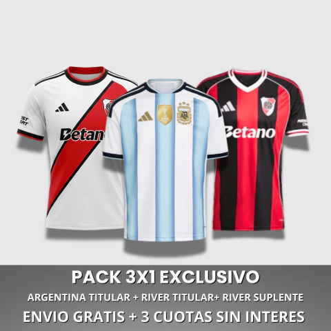 PACK 3X1: ARGENTINA + RIVER