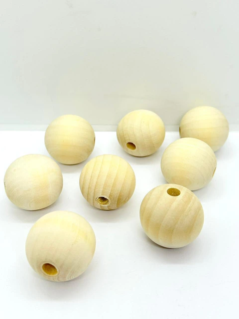 Bolitas de Madera Natural