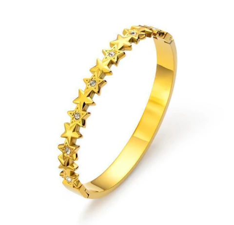Pulsera Zirconia · Dorada