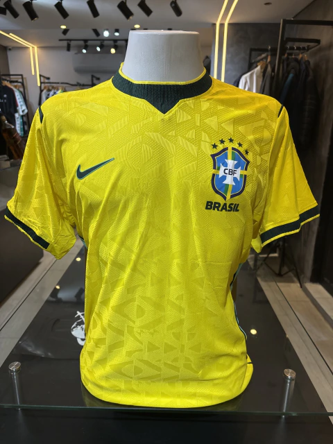 Camisa Seleção Brasileira amarela - Modelo Jogador