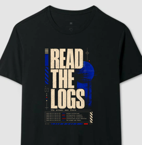 Camiseta Read the Logs