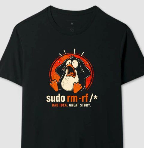 Camiseta Sudo RM -RF