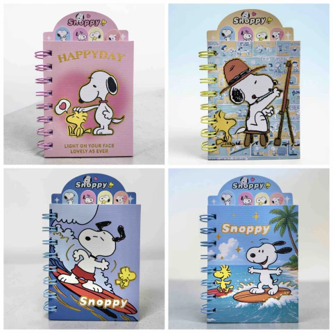 LIBRETA SNOOPY SEPARADORES VERTICALES