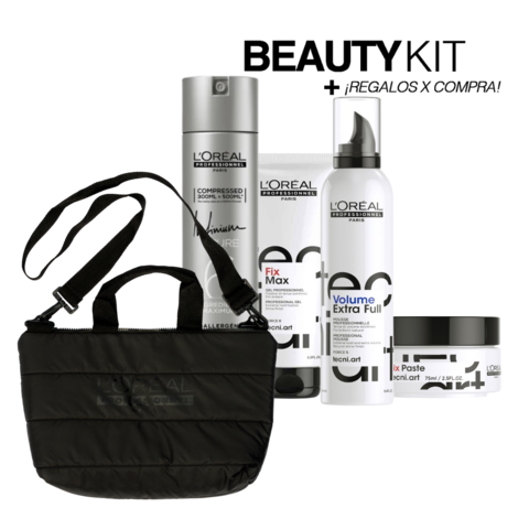 Kit Cera + Mousse + Gel + Spray Extra Strong Tecni Art L'Óreal
