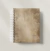 Agenda A6 Neutra | Wire-o Dourado | Laminação efeito couro