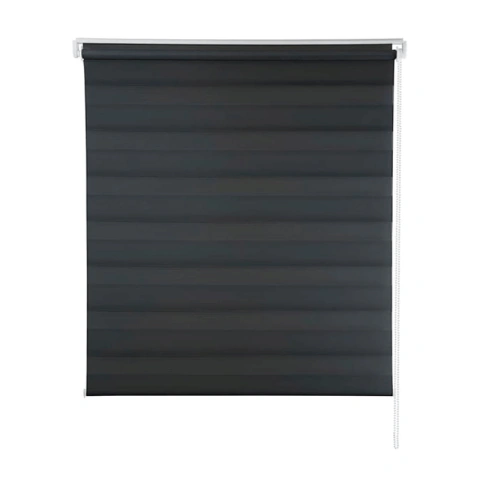Persiana Rolo Dupla Zebra Evolux 140x160 Preta