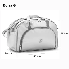 Imagem do Kit Bolsas Maternidade Grande e Média Personalizadas Miellu com Trocador - Linha Pópeti