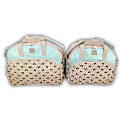 Conjunto Bolsas Maternidade Bebê Flocada com Ursinho e Trocador 3 Peças - Miellu Bolsas e Acessórios Maternidade 