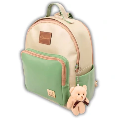 Mochila Maternidade Personalizada Miellu Linha Candy com Ursinho Chaveiro