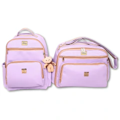 Kit Maternidade Personalizado com Mala, Mochila e Trocador - Linha Austin