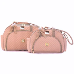 Kit Bolsas Maternidade Grande e Pequena Personalizadas Miellu com Trocador - Linha Pópeti