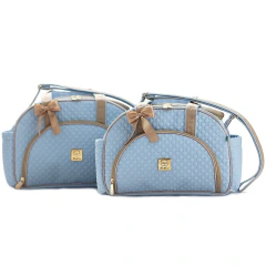 Conjunto Bolsas Maternidade Média e Pequena Miellu com Trocador - Linha Pópeti na internet