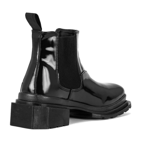 Imagem do Bota Chelsea Cano Baixo Toledo Verniz Preto