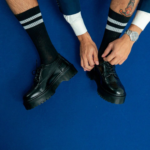Sapato Oxford Estilo Inglês Greta Verniz Preto All Black - loja online