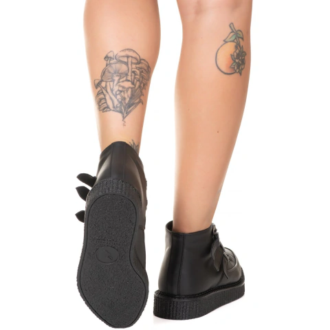 New Creeper Bico Fino Cagliari Estilo Veggie Preto