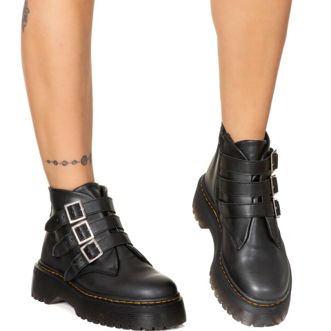 Coturno Estilo Inglês Atena Preto - comprar online