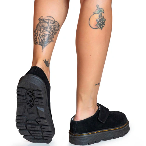 Slipper Estilo Veggie Bibury Acamurçado Preto