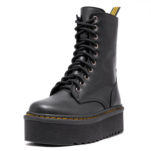 Coturno Plataforma Brienne Preto