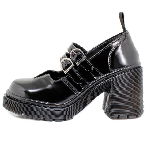 Sapato Inglês Estilo Veggie Boneca Jane Verniz Preto - ESTILO VEGGIE
