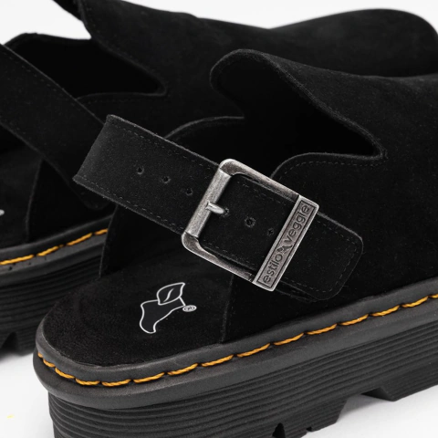 Clog Estilo Veggie Acamurçado Preto