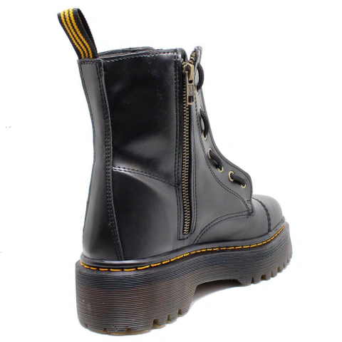 Coturno Estilo Inglês Lizzy Preto - ESTILO VEGGIE